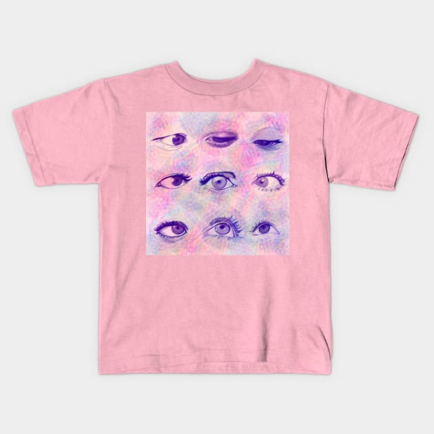 Nine eyes Kids T-Shirt by Mimie20